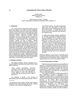 Automating the Observation of Drizzle