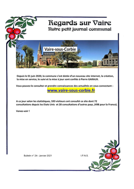 Bulletin N° 26 Decembre 2020