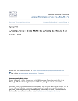 A Comparison of Field Methods at Camp Lawton (9JS1)