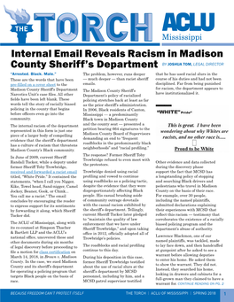 Internal Email Reveals Racism in Madison County Sheriff's Department