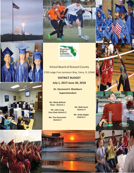 School Board of Brevard County DISTRICT BUDGET July 1, 2017