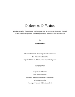 Dialectical Diffusion