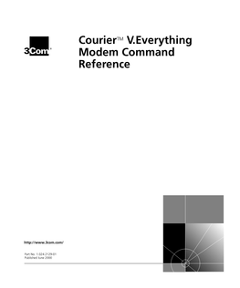 Couriertm V.Everything Modem Command Reference