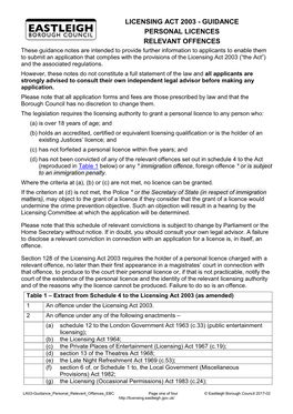 Licensing Act 2003