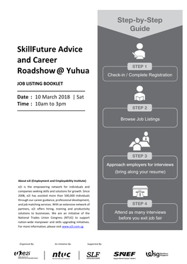 Skillfuture Advice and Career Roadshow@ Yuhua JOB