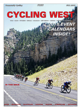 Cycling Utah and Cycling West Magazine Fall 2018 Issue