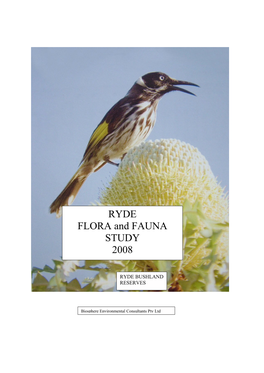 RYDE FLORA and FAUNA STUDY 2008