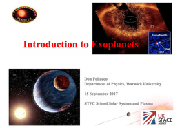 Introduction to Exoplanets