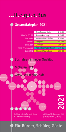 Regiobus Isny Im Kurhaus Am Park in Isny Unterer Grabenweg 18 Busfahren in Neuer Qualität 88316 Isny Im Allgäu Tel