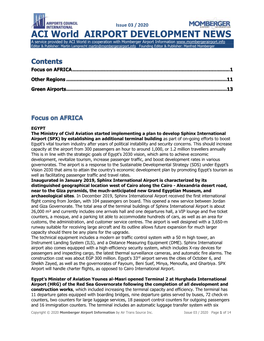 ACI World Airport Development News: Issue 03 – 2020