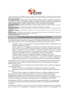 Conseil Communautaire