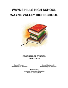 Program of Studies 2018 – 2019