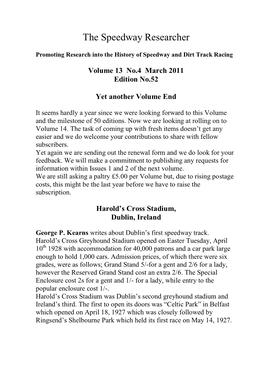 Volume 13 No.4 March 2011 Edition No.52