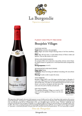 Beaujolais Villages