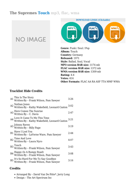 The Supremes Touch Mp3, Flac, Wma