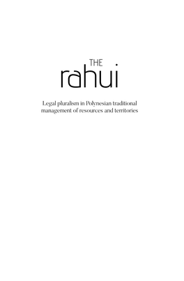 Legal Pluralism in Polynesian Traditional Management of Resources and Territories