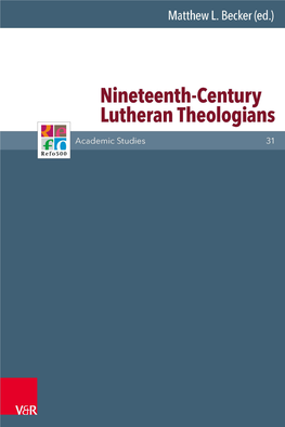 Nineteenth-Century Lutheran Theologians