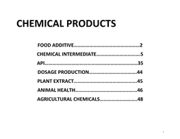 Chemical Products