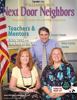 Cover Photo by Lisa W. Cumming Photography I Hope You Enjoy This Year’S Teachers Now You Can Lose Weight and Mentors Issue