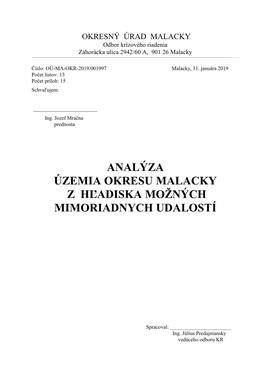 Okresný Úrad Malacky