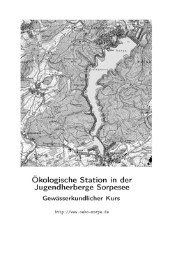 Ökologische Station in Der Jugendherberge Sorpesee Gewässerkundlicher Kurs