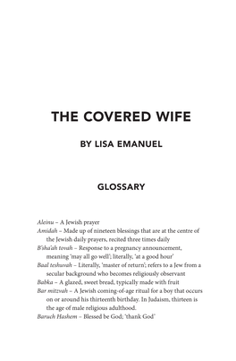 The-Covered-Wife Glossary