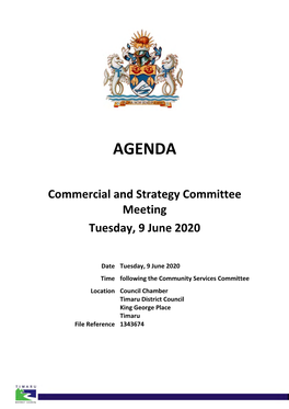 Agenda of Commercial and Strategy Committee Meeting