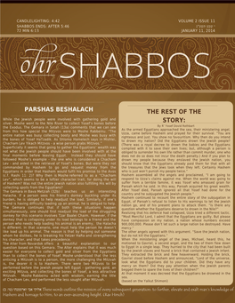 Parshas Beshalach the Rest of the Story