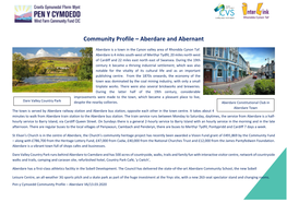 Community Profile – Aberdare and Abernant