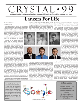 Lancers for Life By: Vincent Swierk Activities