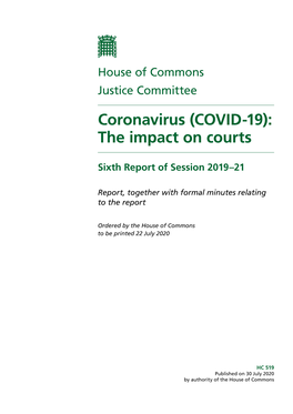 Coronavirus (COVID-19): the Impact on Courts