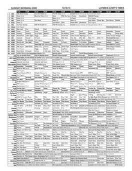 Sunday Morning Grid 10/18/15 Latimes.Com/Tv Times