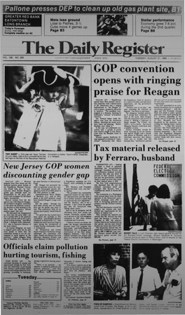 GOP Convention Opens with Ringing Praise for Reagan