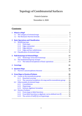 Topology of Surfaces