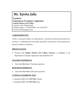 Curriculum Vitae