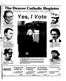 The Denver Catholic Register WEDNESDAY, Ocr.,29,1080 VOL