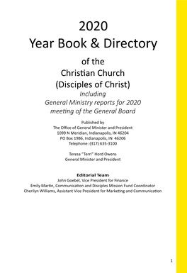 2020 Year Book & Directory