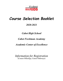 Course Selection Booklet