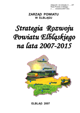 Strategia Powiatu Elbląskiego 2007-2015