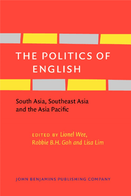 The Politics of English Studies in World Language Problems