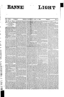 Banner of Light V23 N3 4 Apr 1868