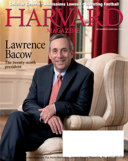 Lawrence Bacow the Twenty-Ninth President