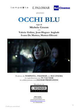 Pressbook Occhi Blu