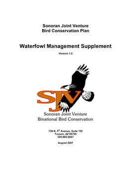 Download the SJV Waterfowl Management Supplement