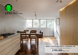 Great Titchfield Street, Fitzrovia, W1 Three Bedroom Apartm Ent