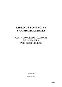 Libro De Ponencias Y Comunicaciones