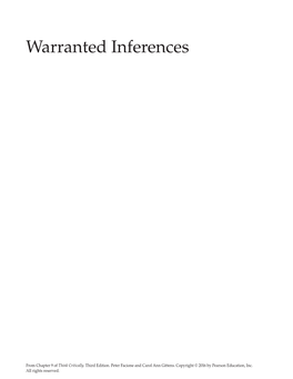 Warranted Inferences