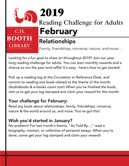 Shared 2019 Reading Challenge Template for Book Lists