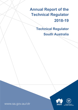 Annual Report of the Technical Regulator 2018-19
