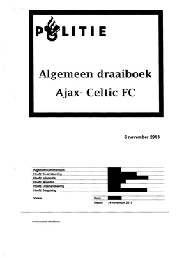 Algemeen Clraaiboek Ajax- Celtic FC